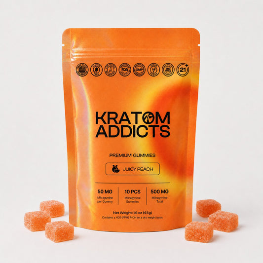 Juicy Peach MIT Kratom Gummies